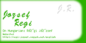 jozsef regi business card